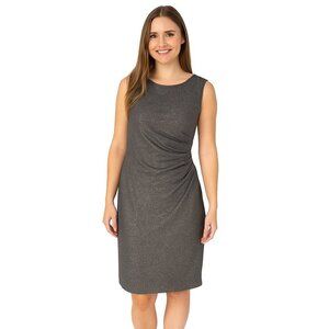 Donna Morgan Cocktail Dress 12 Blue Gold Sleeveless V-Neck Formal Glam Party